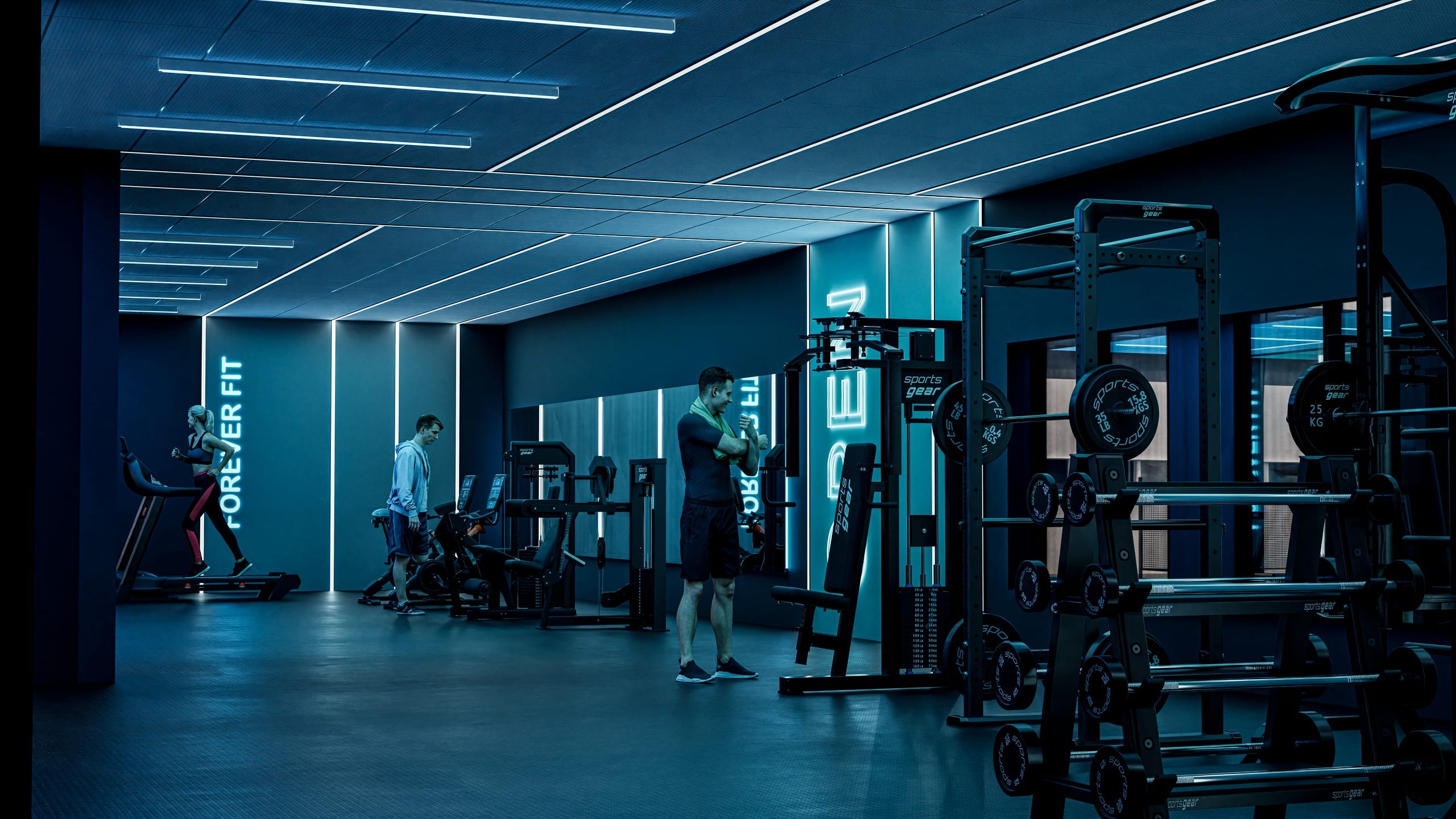Gym in action